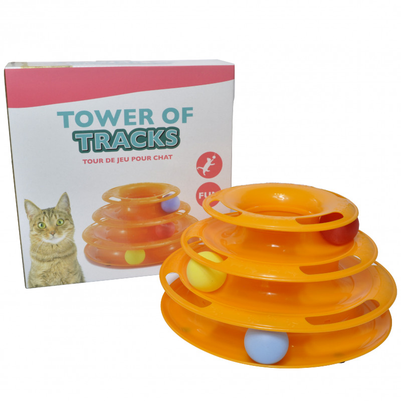 tower of tracks cat toy