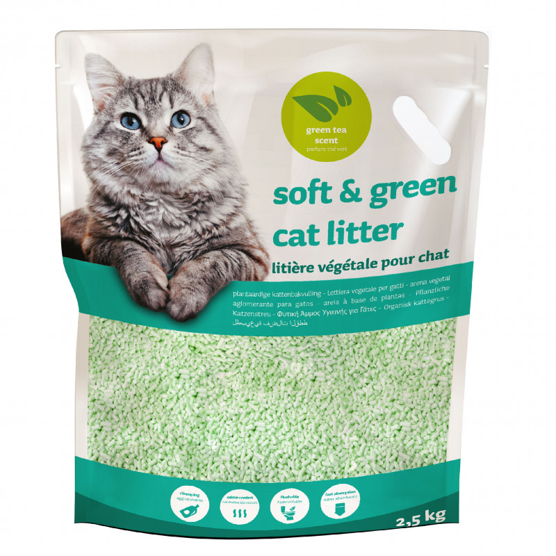 Cat litter green tea scent 2.5 kg