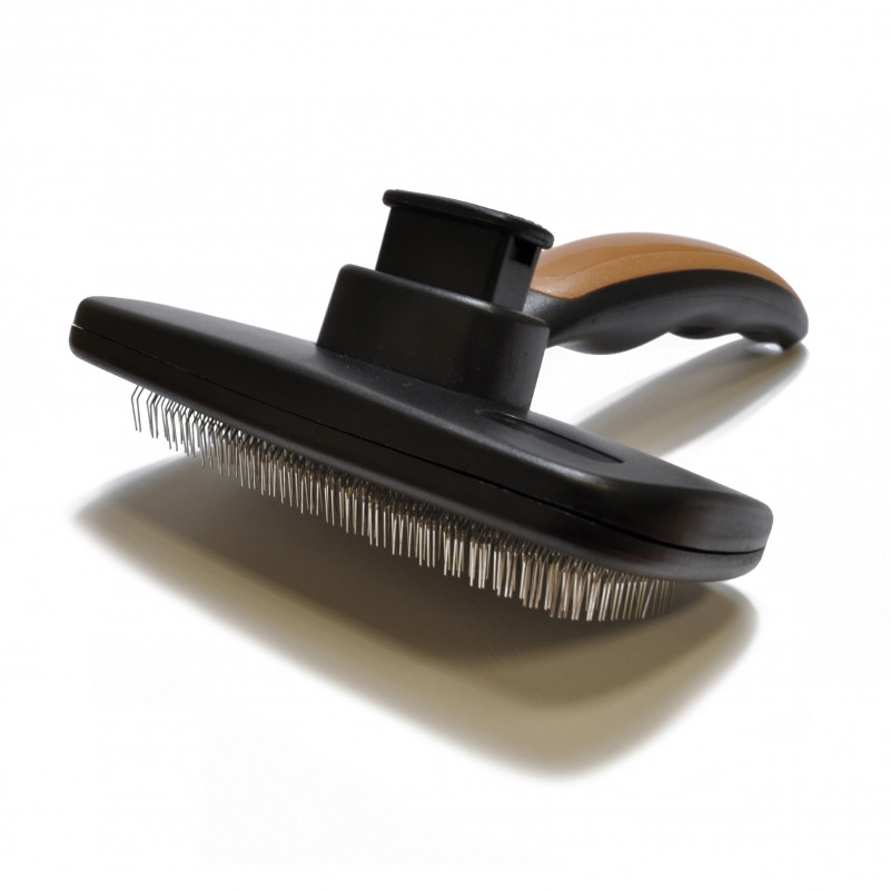self-cleaning slicker brush s size