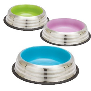 Striped bowl  & colour inside 29 cm