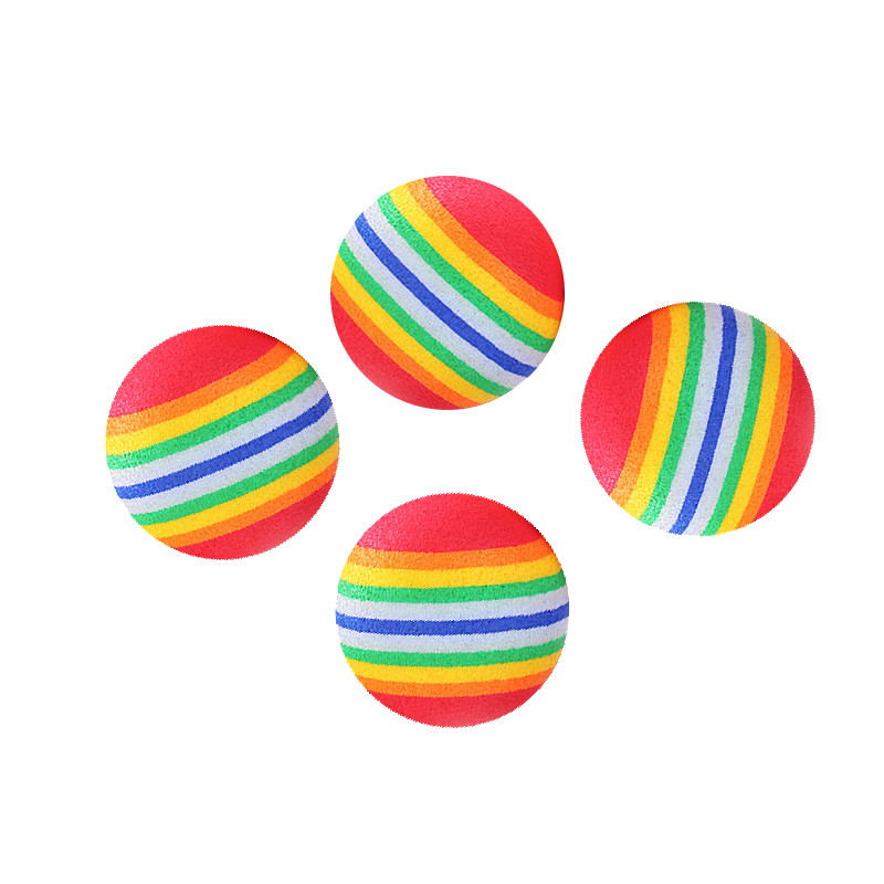 set of 4 rainbow balls