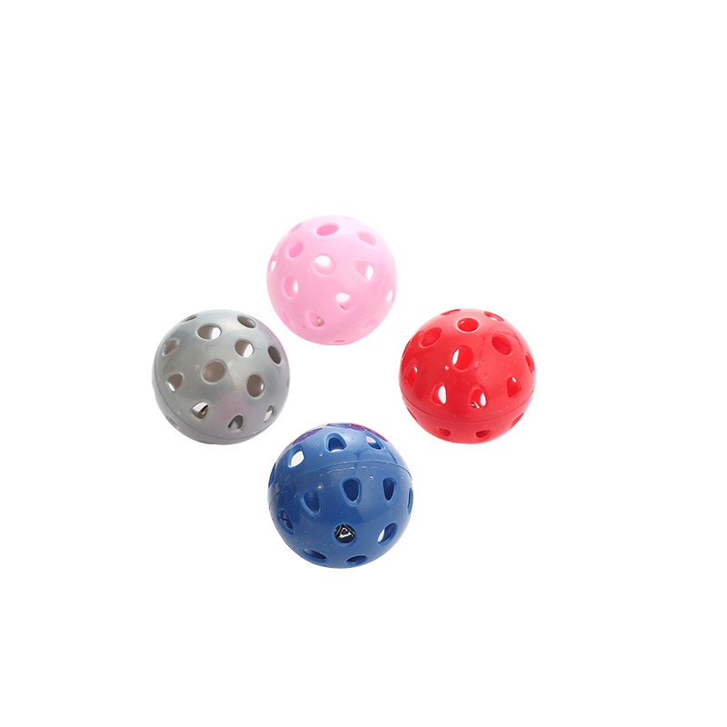 set of 4 coloured balls with bell